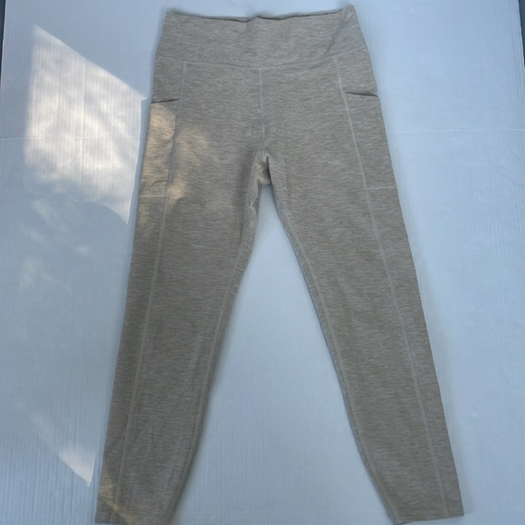 Abercrombie & Fitch Heather Light Tan Leggings Medium - Picture 12 of 17